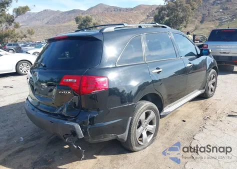 2007 Acura Mdx Sport Package z USA, uszkodzony, nr VIN 2HNYD28807H544463